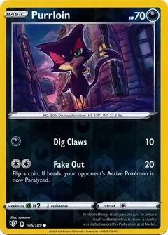 Purrloin Reverse Holo 106