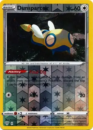 Dunsparce Reverse Holo