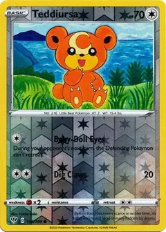 Teddiursa Reverse Holo 138