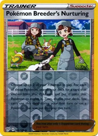 Pokemon Breeder's Nurturing Reverse Holo