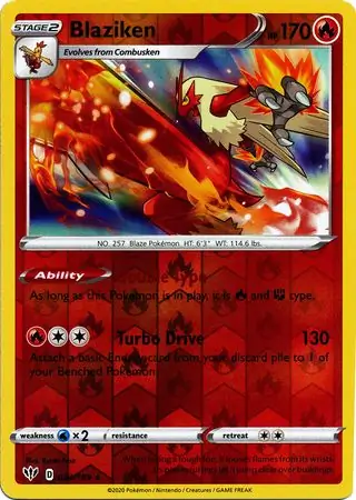 Blaziken Reverse Holo