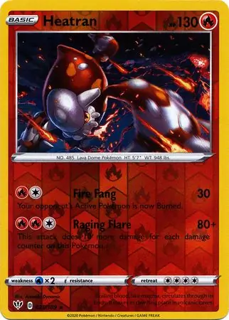 Heatran Reverse Holo
