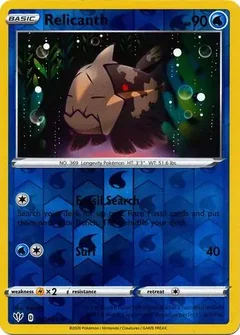 Relicanth Reverse Holo 040