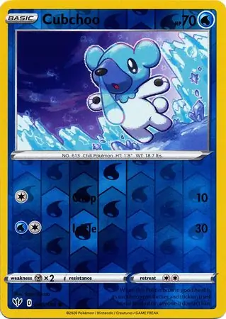 Cubchoo Reverse Holo