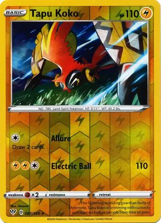 Tapu Koko Reverse Holo