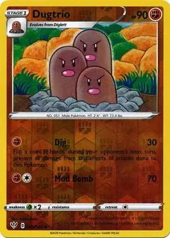 Dugtrio Reverse Holo 085