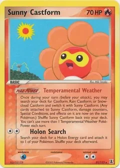 Sunny Castform Reverse Holo 31