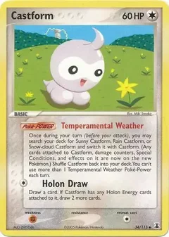 Castform Reverse Holo 34