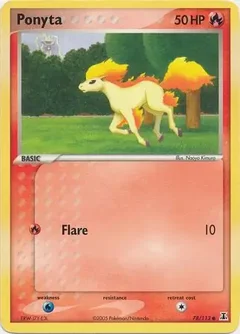 Ponyta Reverse Holo 78
