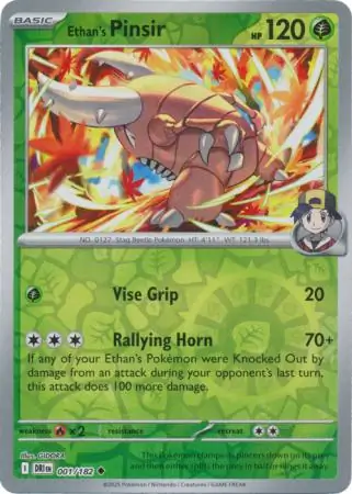 Ethan's Pinsir Reverse Holo