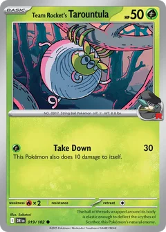 Team Rocket's Tarountula 019