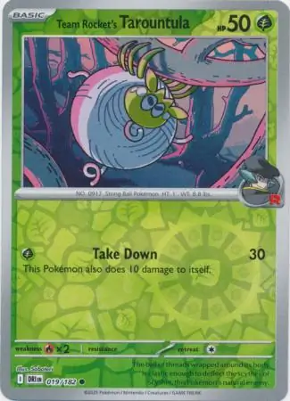 Team Rocket's Tarountula Reverse Holo