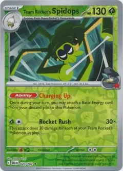 Team Rocket's Spidops Reverse Holo 020