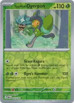 Teal Mask Ogerpon Reverse Holo 026