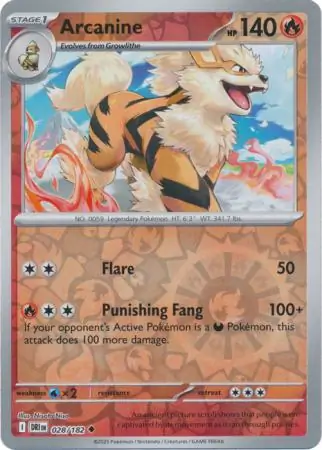 Arcanine Reverse Holo