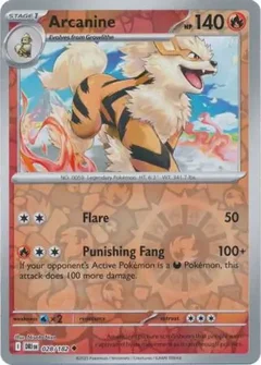 Arcanine Reverse Holo 028