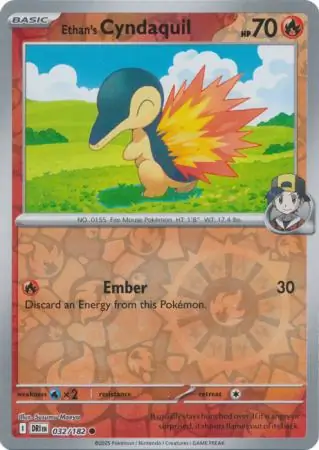 Ethan's Cyndaquil Reverse Holo