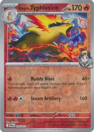 Ethan's Typhlosion Reverse Holo