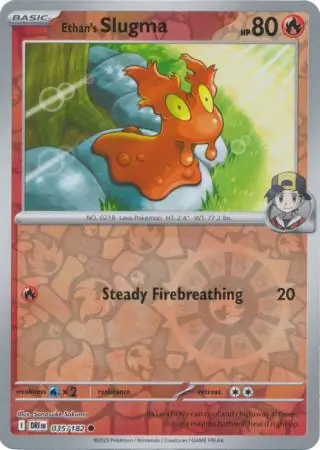 Ethan's Slugma Reverse Holo