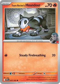 Team Rocket's Houndour 037
