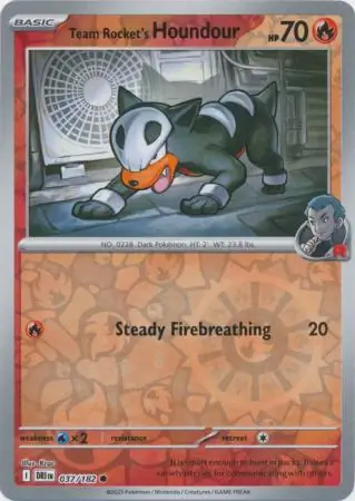 Team Rocket's Houndour Reverse Holo