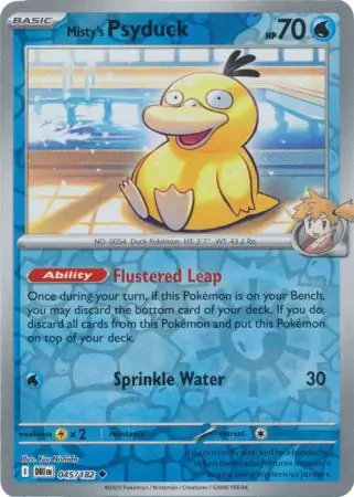 Misty's Psyduck Reverse Holo