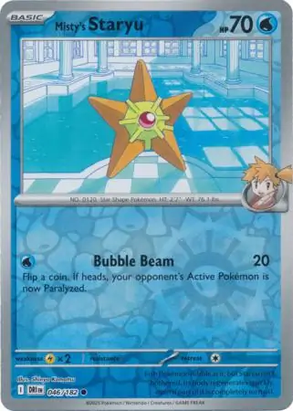 Misty's Staryu Reverse Holo
