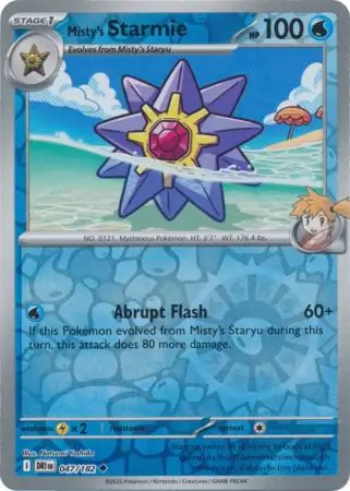 Misty's Starmie Reverse Holo