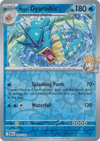 Misty's Gyarados Reverse Holo
