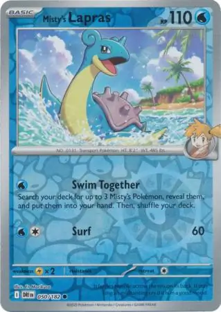 Misty's Lapras Reverse Holo