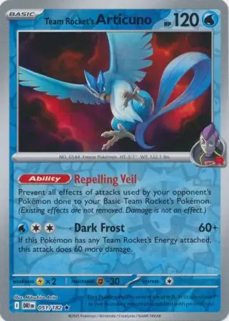 Team Rocket's Articuno Reverse Holo