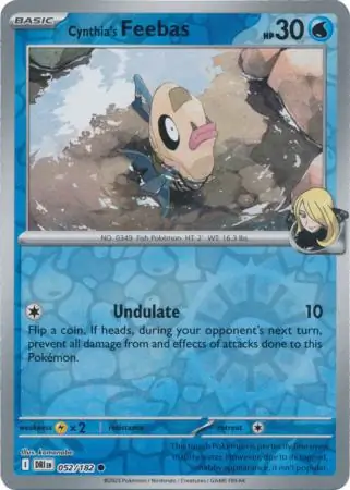 Cynthia's Feebas Reverse Holo