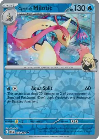 Cynthia's Milotic Reverse Holo