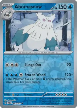 Abomasnow Reverse Holo