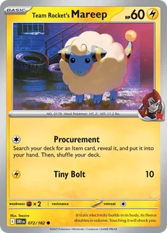 Team Rocket's Mareep 072