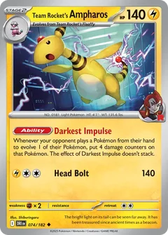 Team Rocket's Ampharos 074