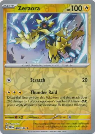 Zeraora Reverse Holo