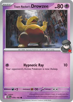 Team Rocket's Drowzee 079