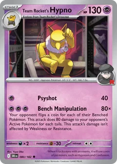 Team Rocket's Hypno 080