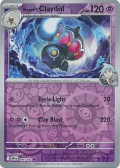 Steven's Claydol Reverse Holo 084