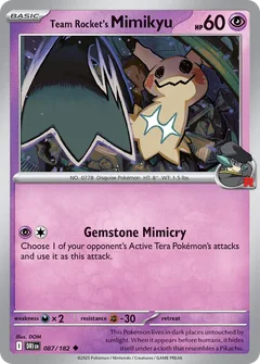 Team Rocket's Mimikyu 087