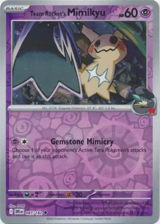 Team Rocket's Mimikyu Reverse Holo