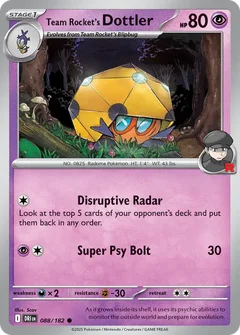 Team Rocket's Dottler 088