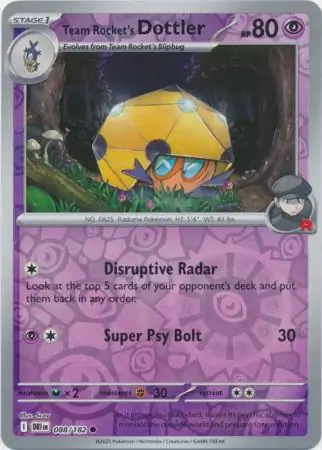 Team Rocket's Dottler Reverse Holo