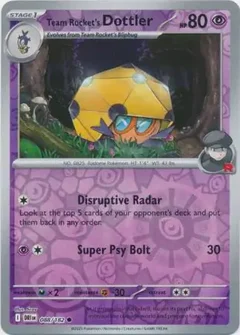 Team Rocket's Dottler Reverse Holo 088