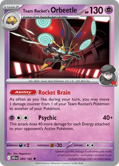 Team Rocket's Orbeetle 089