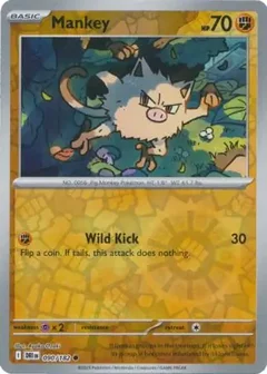 Mankey Reverse Holo 090