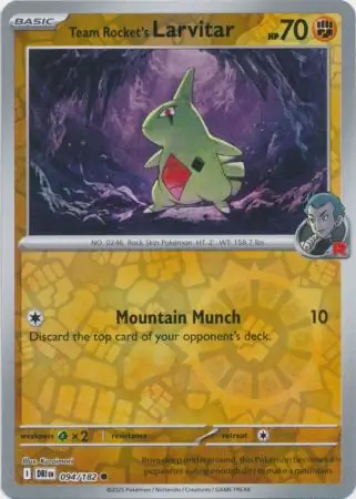 Team Rocket's Larvitar Reverse Holo