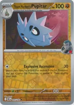 Team Rocket's Pupitar Reverse Holo 095