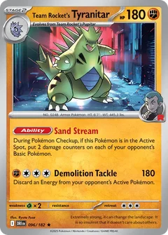 Team Rocket's Tyranitar 096